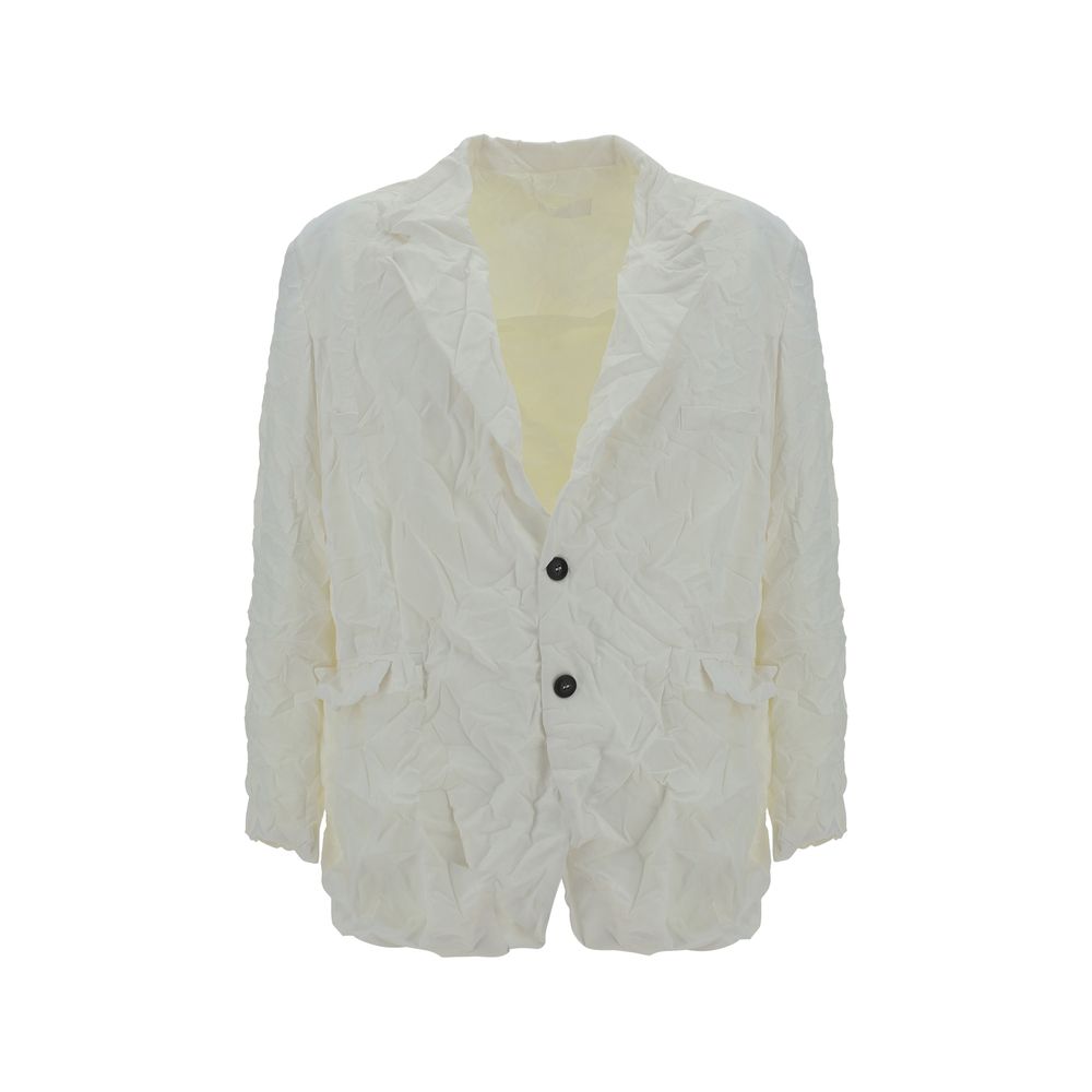 MTL Navy Wool Blazer Jacket with Exquisite Craftsmanship