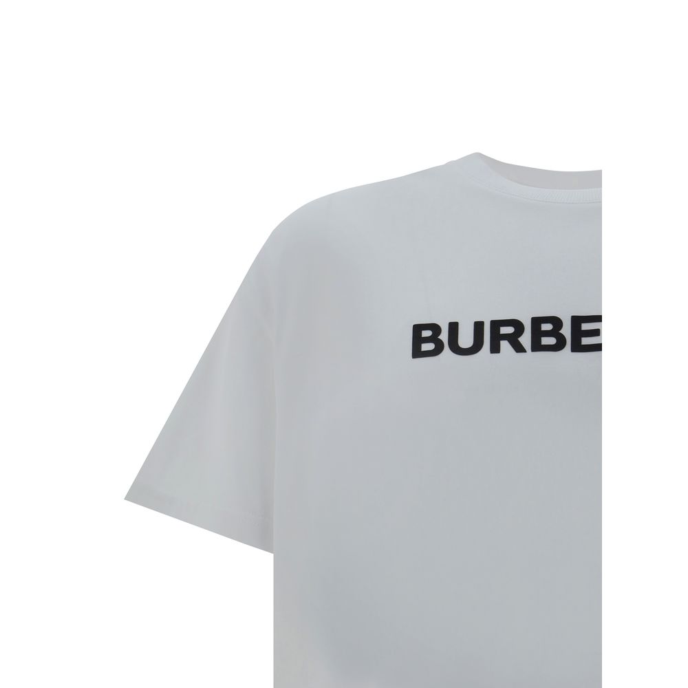 Burberry White Premium Cotton T-Shirt in Premium Cotton Elegance