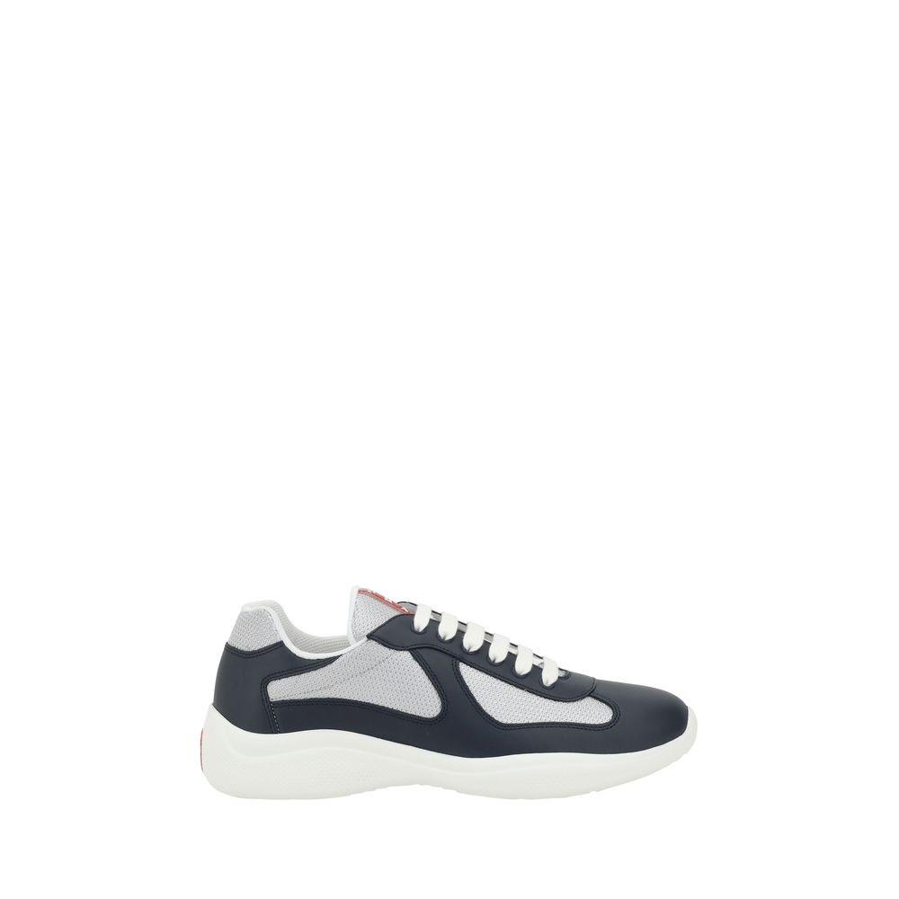 Prada White Leather Sneakers: Elevate Your Casual Elegance