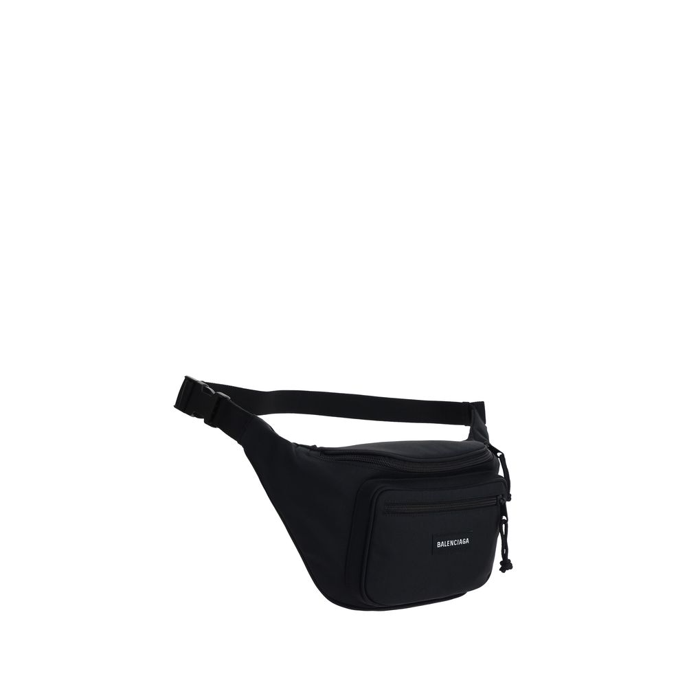 Balenciaga Black Nylon Explorer Fanny Pack - Luxury Urban Accessory
