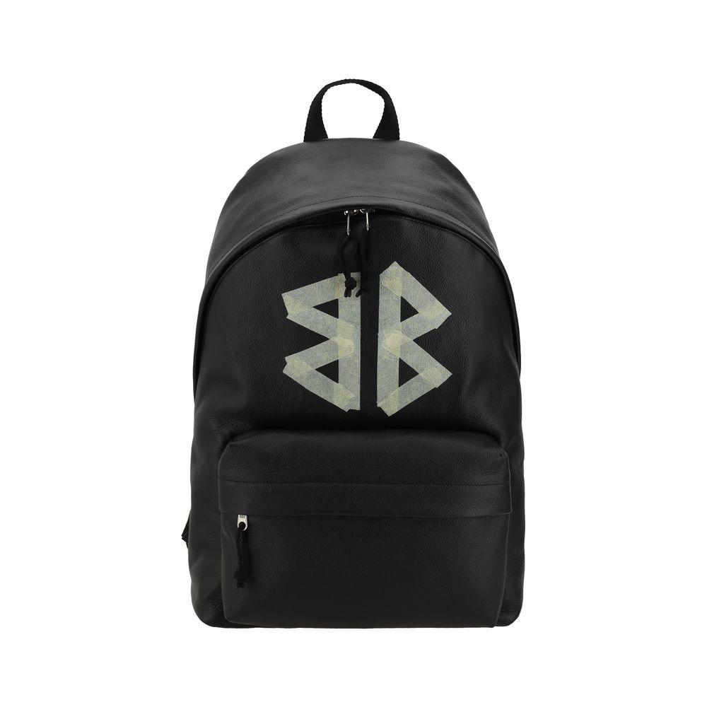 Balenciaga Black Premium Leather Explorer Backpack