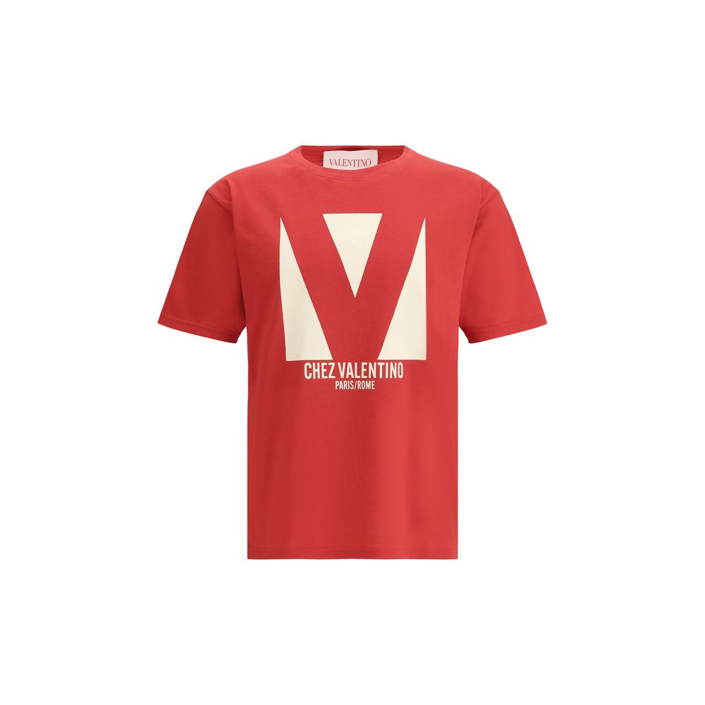 Valentino White Cotton Maxi Print T-Shirt - Effortless Luxury Essential