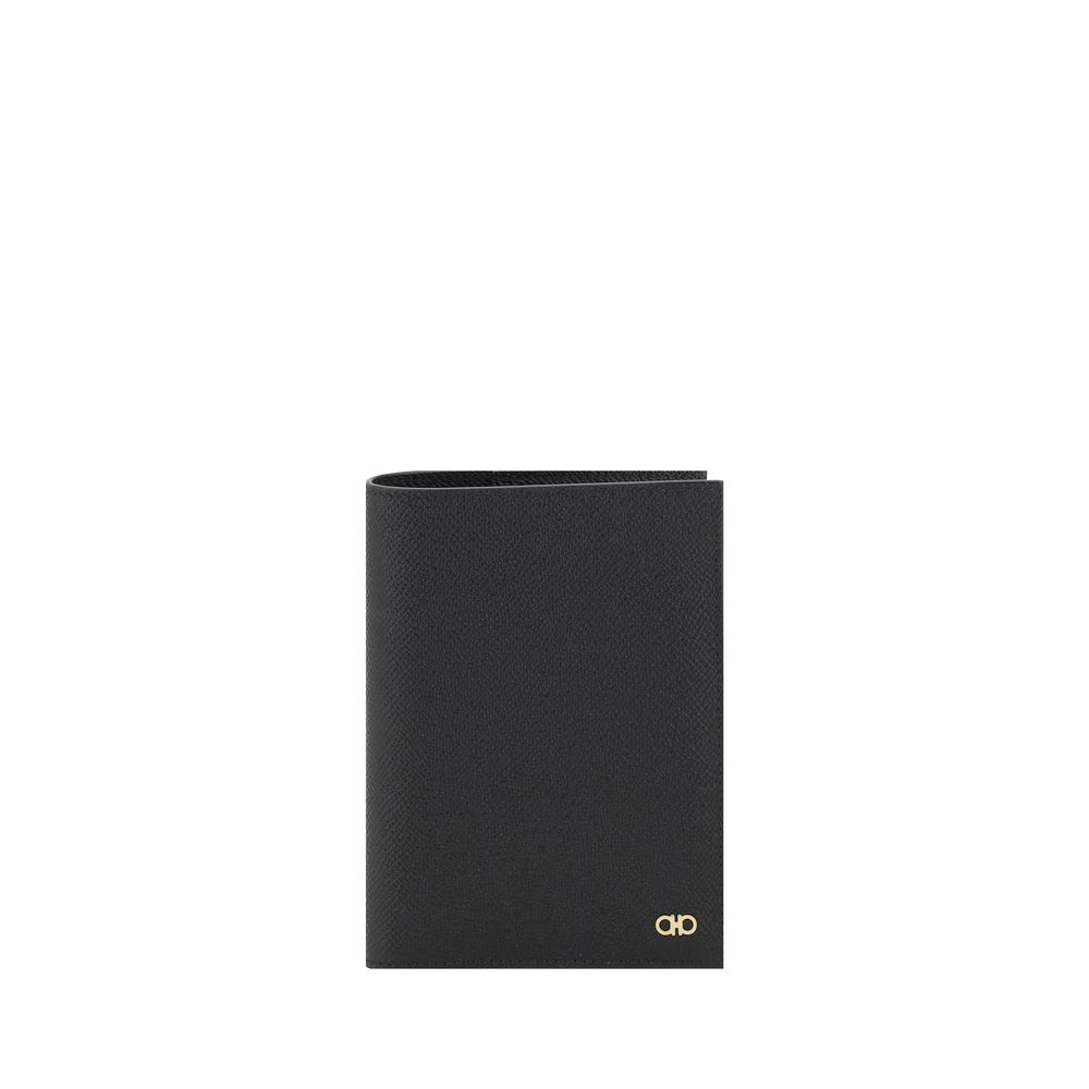 Ferragamo Black Premium Leather Document Case