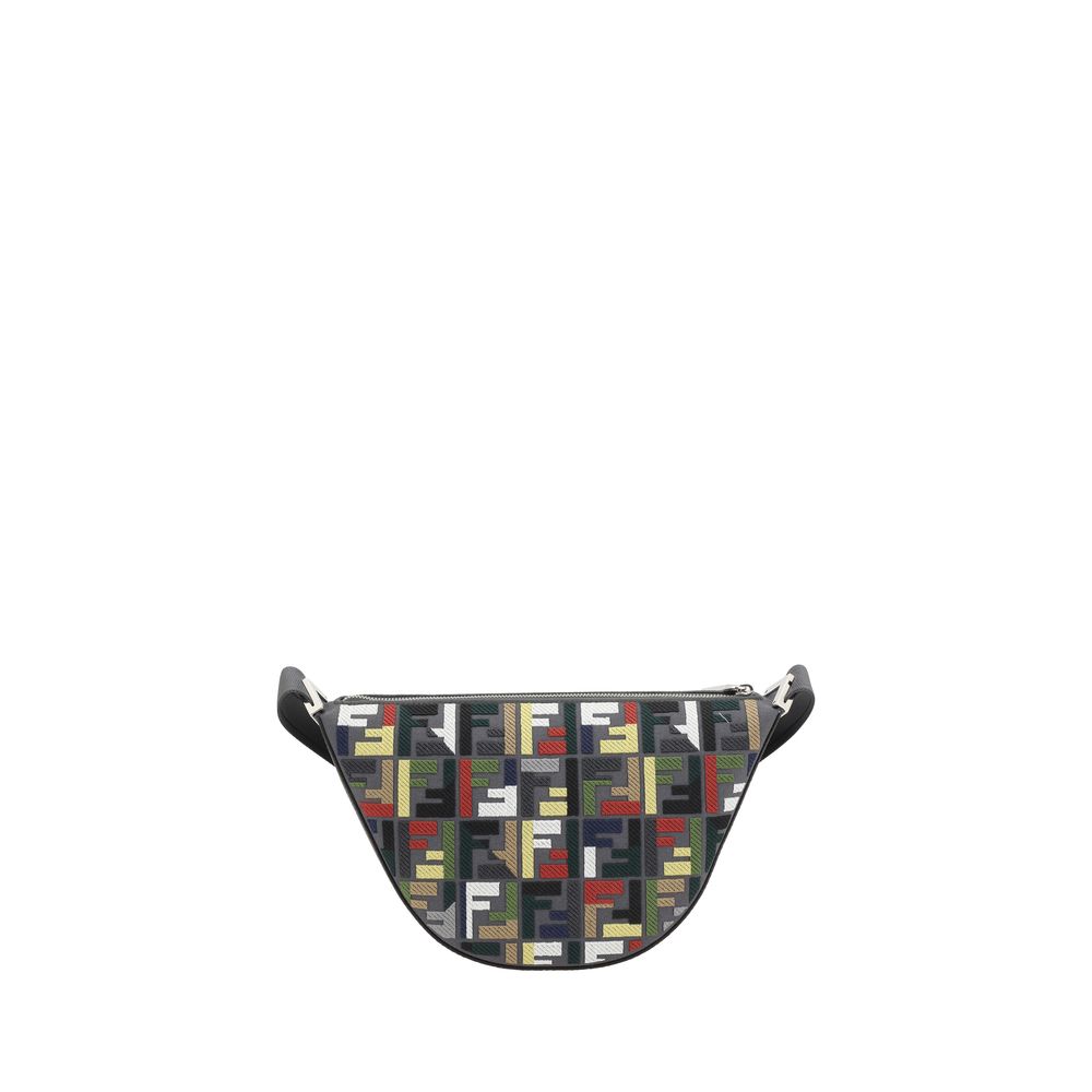 Fendi Melon Canvas Small FF Shoulder Bag - Timeless Elegance
