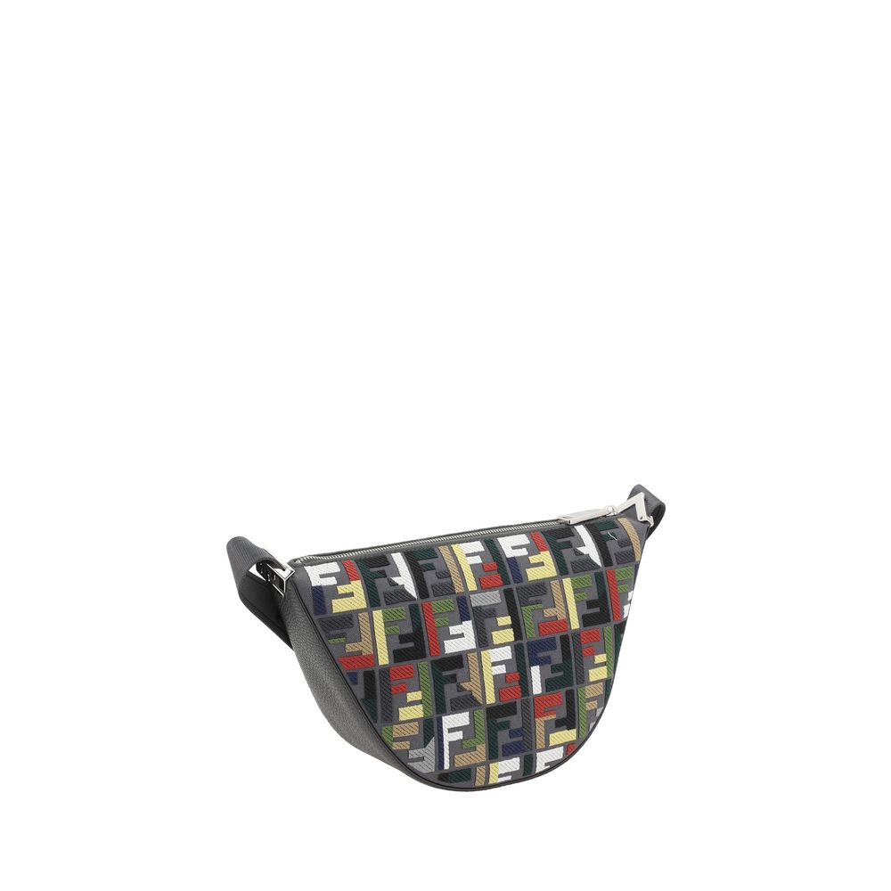 Fendi Melon Canvas Small FF Shoulder Bag - Timeless Elegance