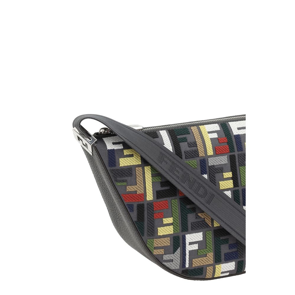 Fendi Melon Canvas Small FF Shoulder Bag - Timeless Elegance