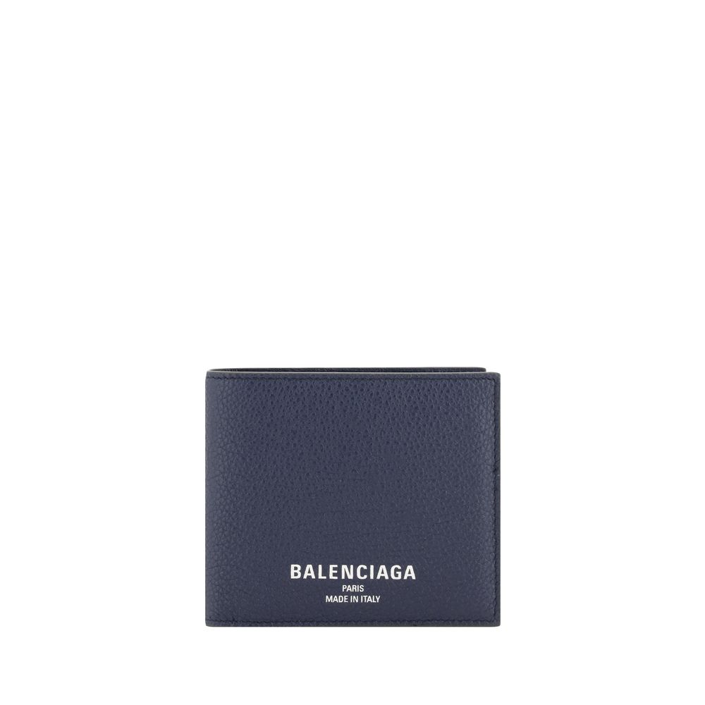 Balenciaga Black Premium Leather Bifold Wallet