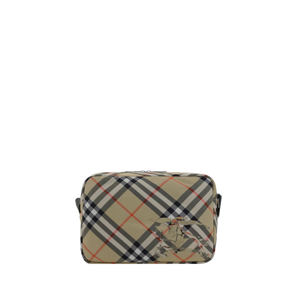 Burberry Beige Leather Shoulder Bag Crafted for Timeless Elegance