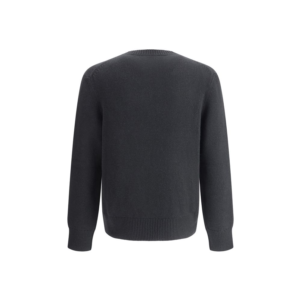 Burberry Beige Luxurious Wool Equestrian Knight Logo Sweater