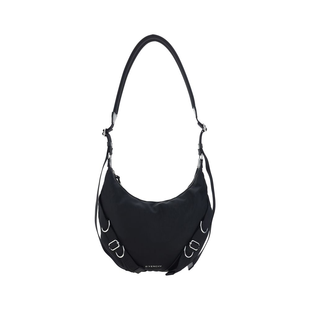Givenchy Black Premium Nylon Voyou Crossbody Bag