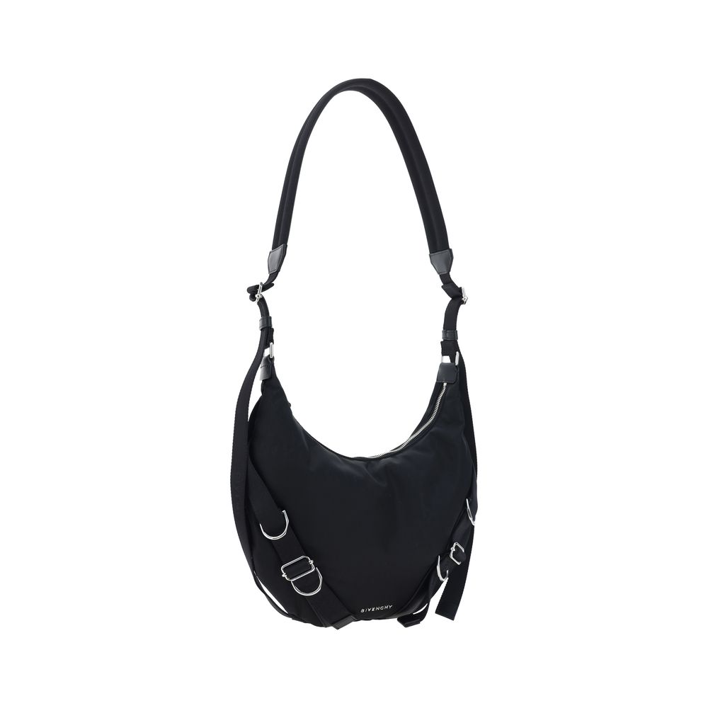 Givenchy Black Premium Nylon Voyou Crossbody Bag