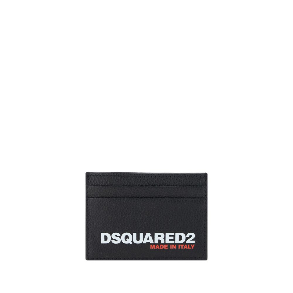 Dsquared² Black Premium Calfskin Card Holder