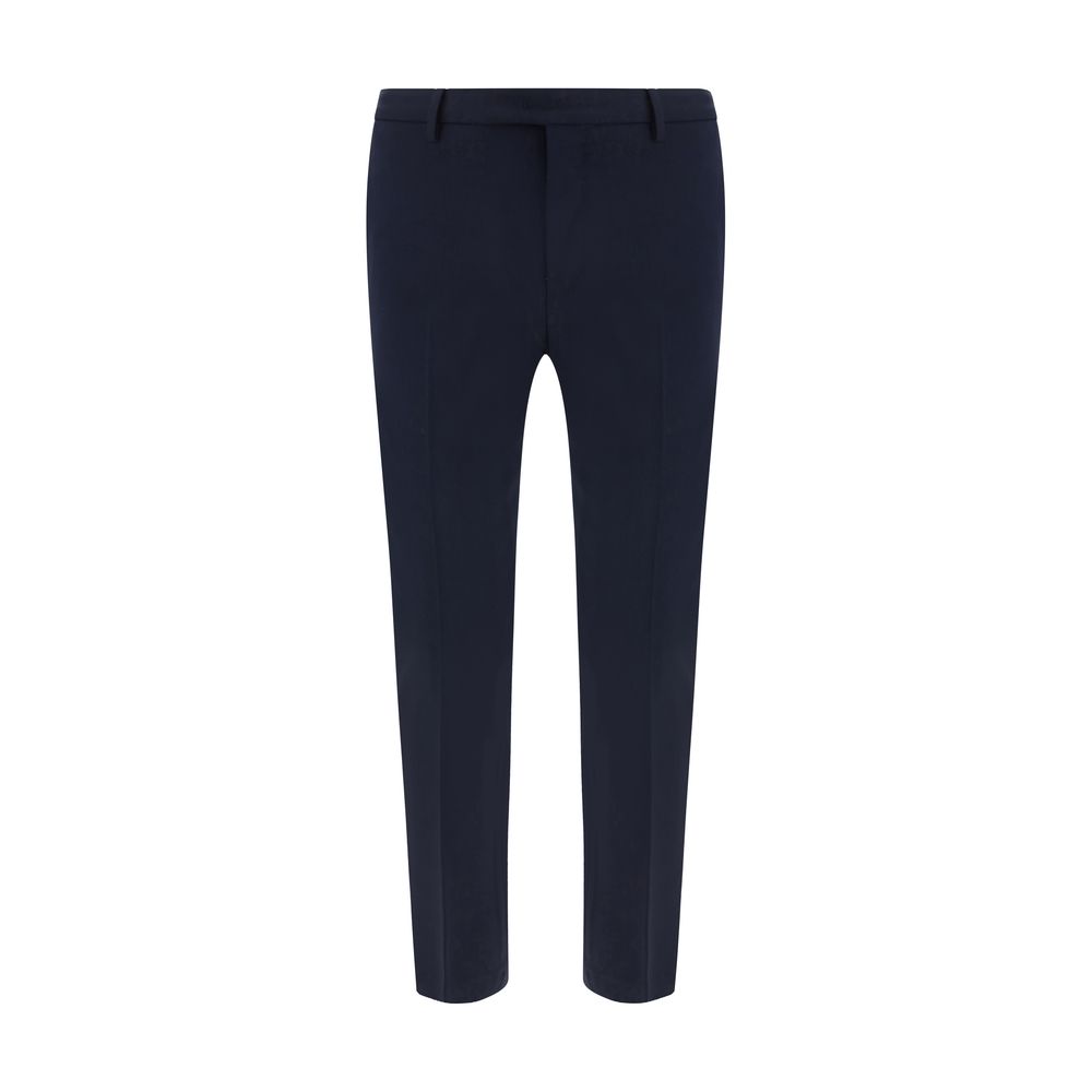 PT Pantaloni TORINO Red Fleece Wool Pants - Timeless Elegance Redefined