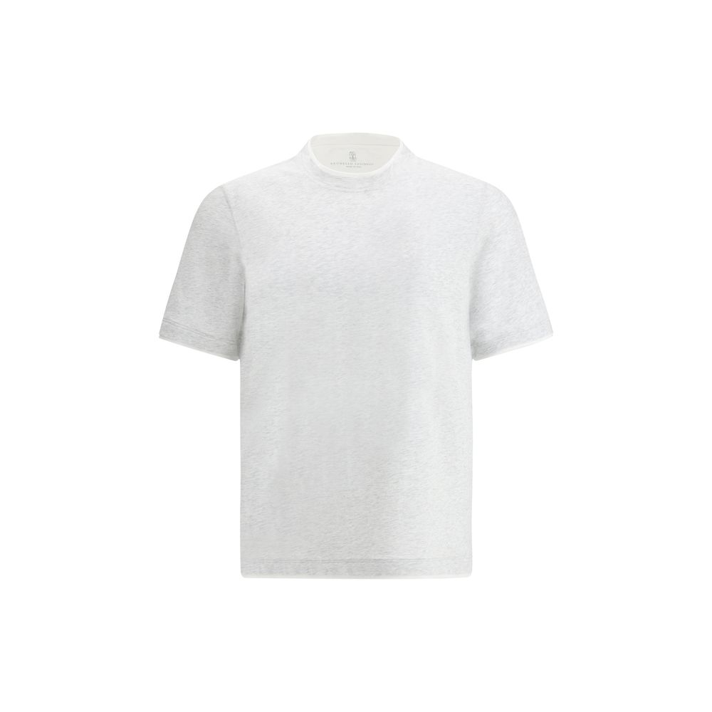 Brunello Cucinelli White Premium Cotton T-Shirt