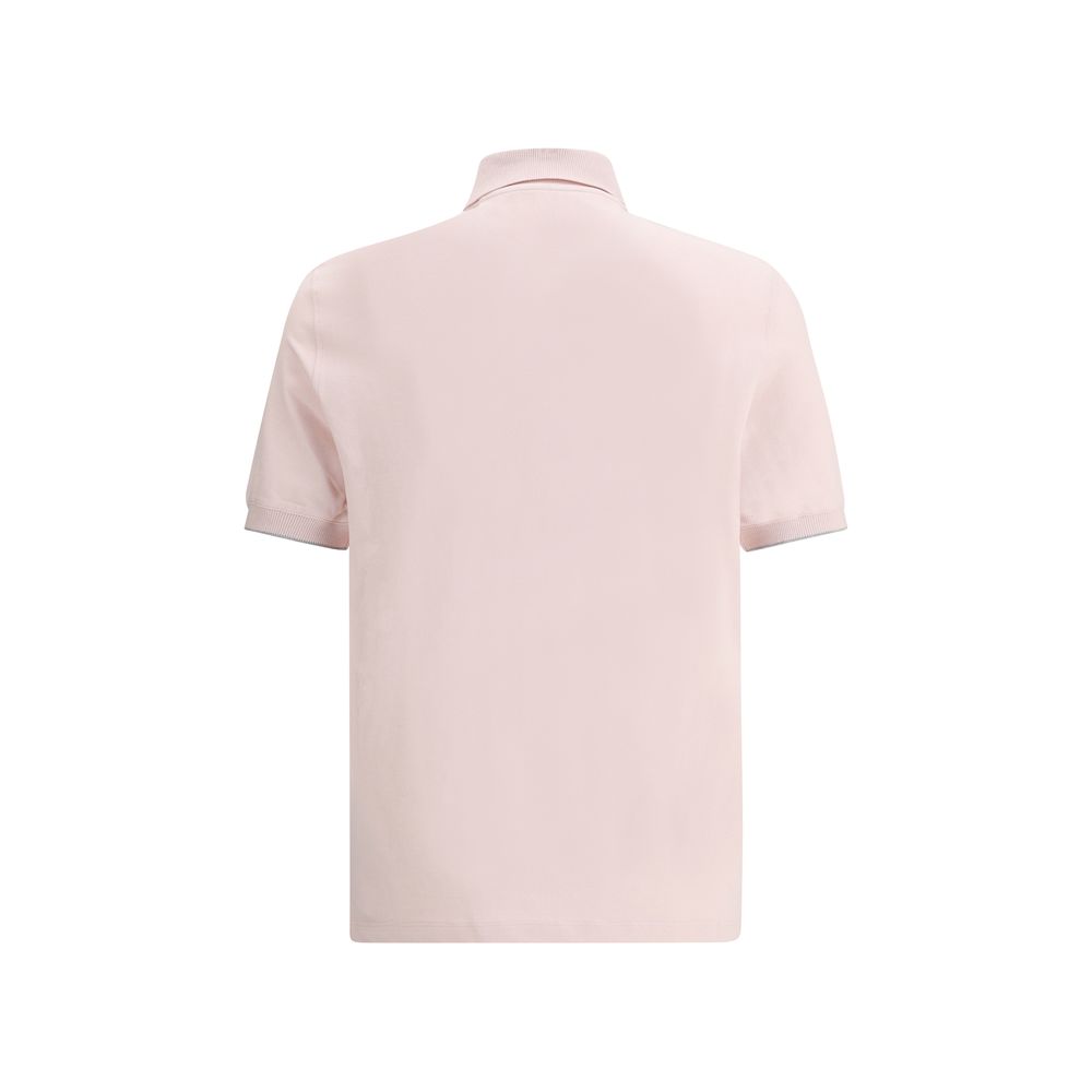 Brunello Cucinelli Navy Premium Cotton Polo Shirt