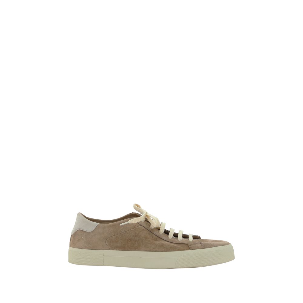Brunello Cucinelli White Premium Calfskin Sneakers