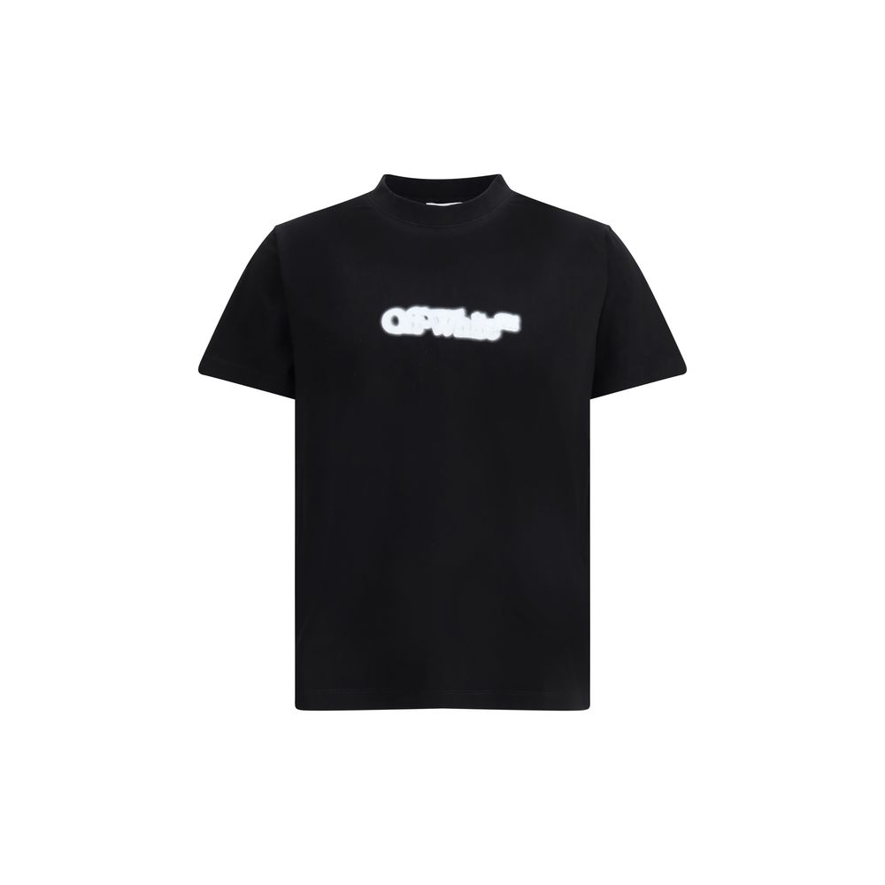 Off-White Black Cotton T-Shirt for Elevated Casual Style