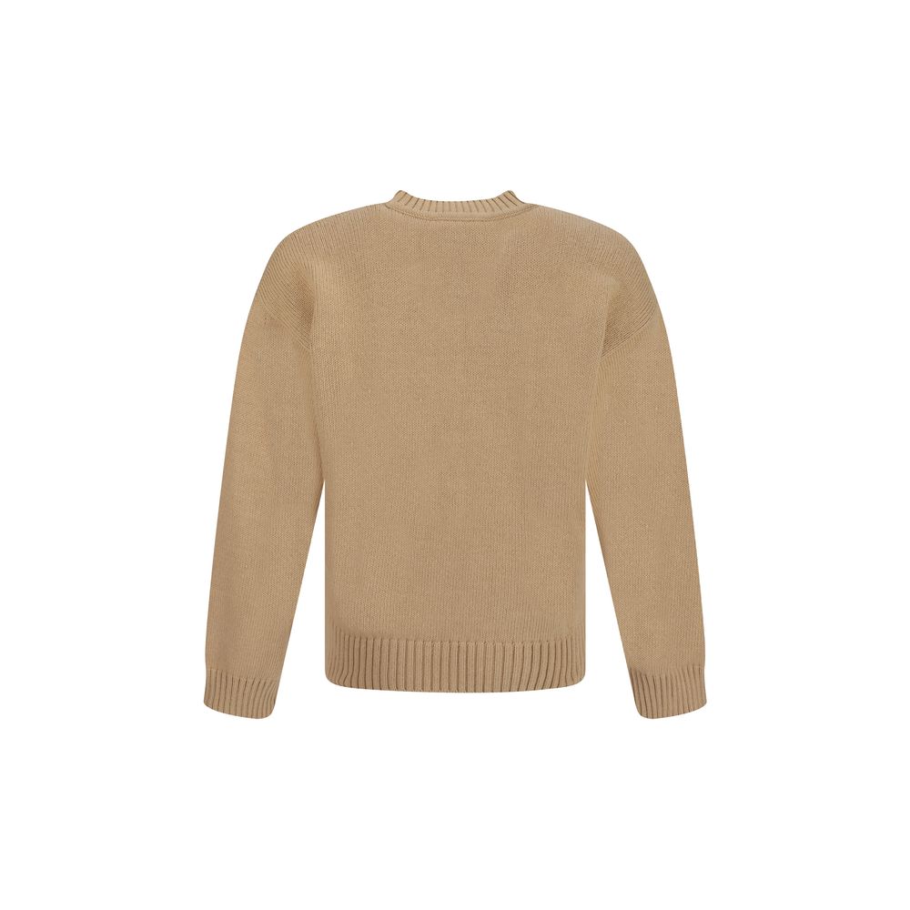 Dsquared² Grey Luxurious Cotton Sweater with Iconic Logo