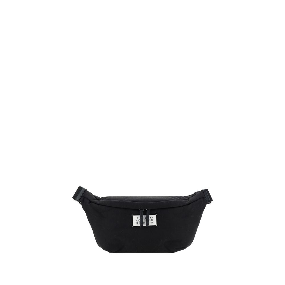 Margiela Black Leather Fanny Pack - Contemporary Luxury Accessory