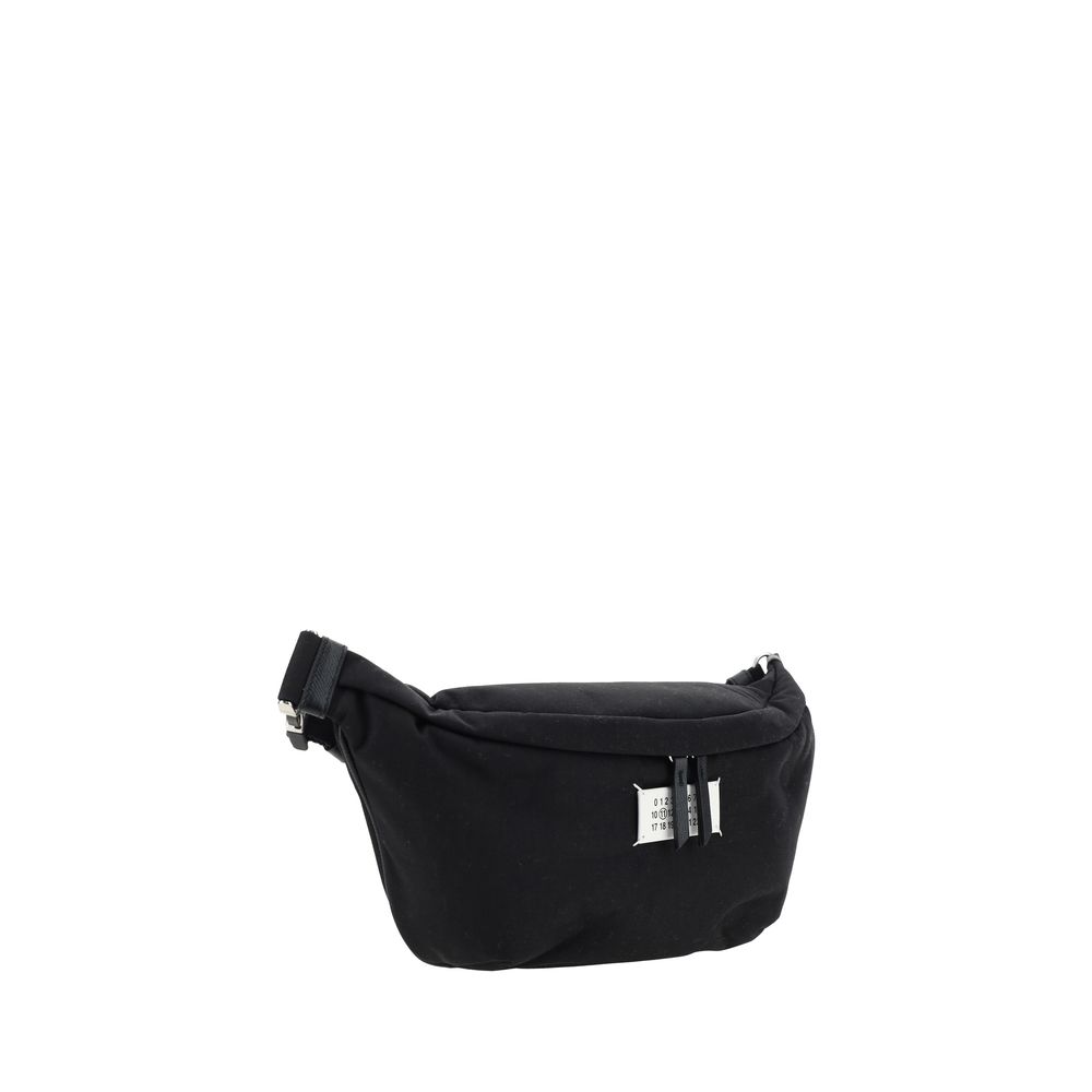 Margiela Black Leather Fanny Pack - Contemporary Luxury Accessory