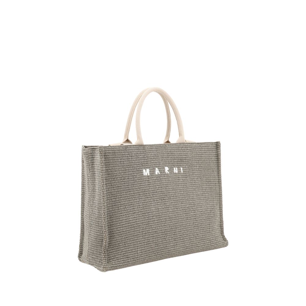 Marni Natural Raffia Tote Handbag: Sophisticated Luxury Accessory