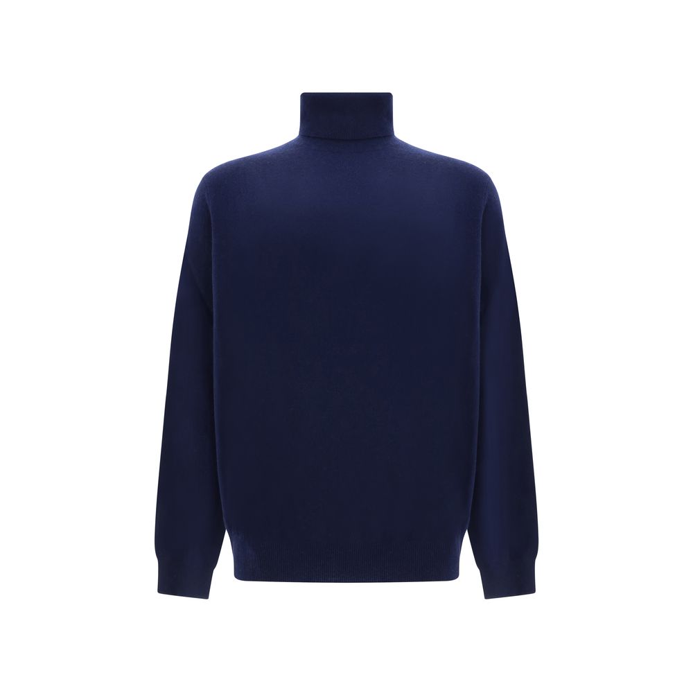 Aragona Grey Cashmere Turtleneck Sweater for Elevated Style