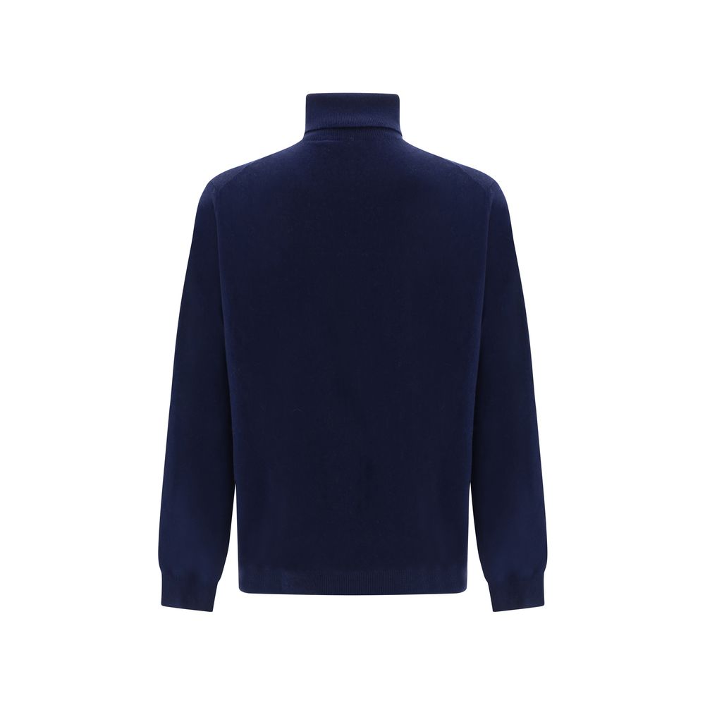 Aragona Grey Cashmere Turtleneck Sweater for Elevated Style