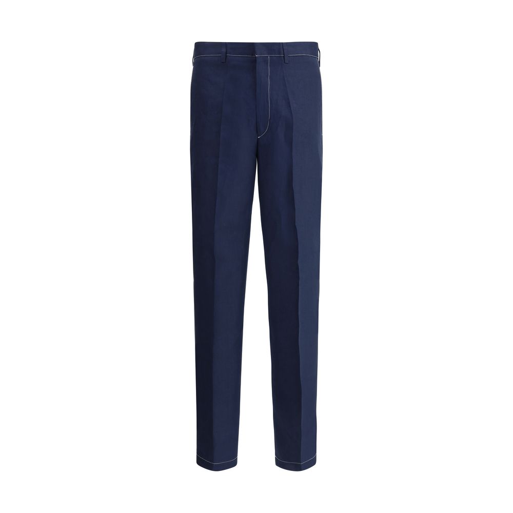 Prada Beige Linen Pants for Effortless Elegance and Comfort