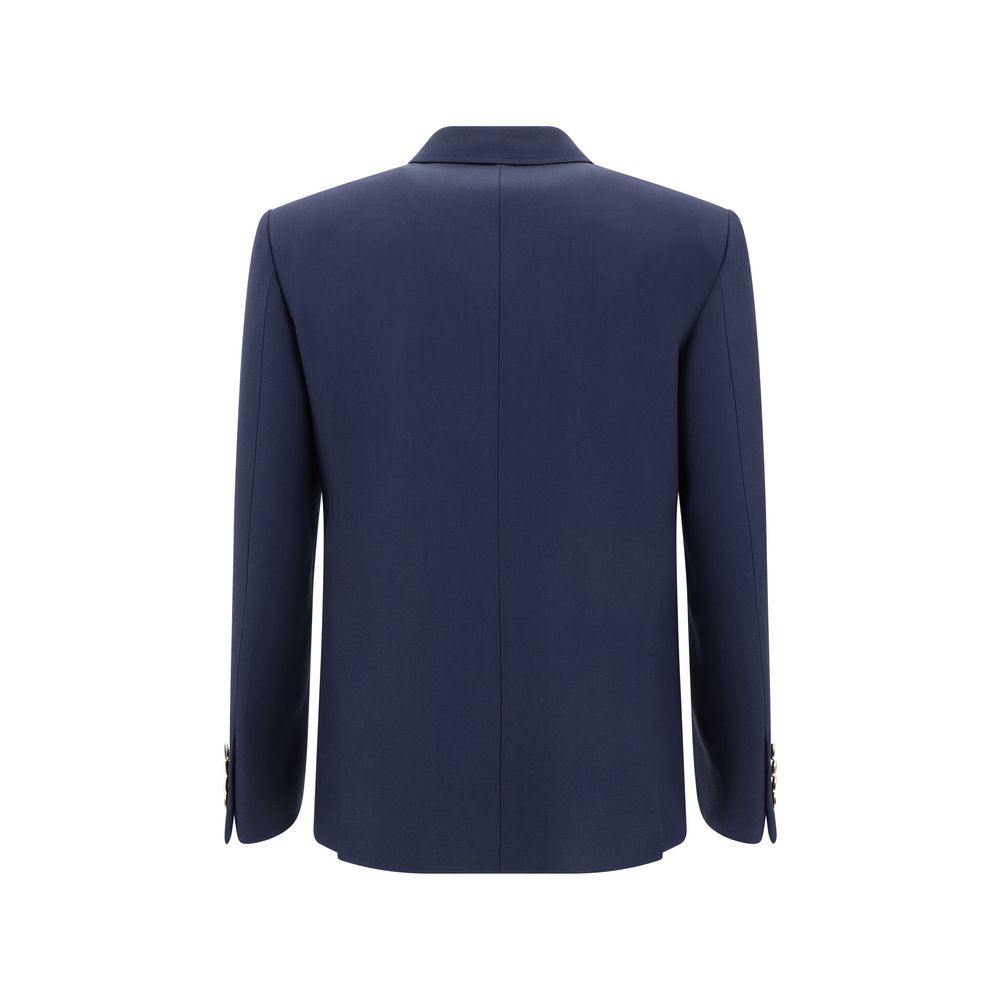 Valentino Red Virgin Wool Blazer Jacket - Timeless Elegance Redefined