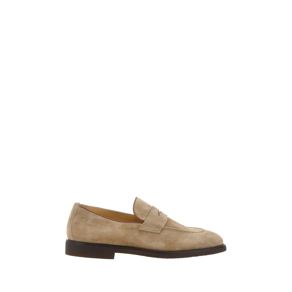 Brunello Cucinelli Brown Premium Calfskin Loafers