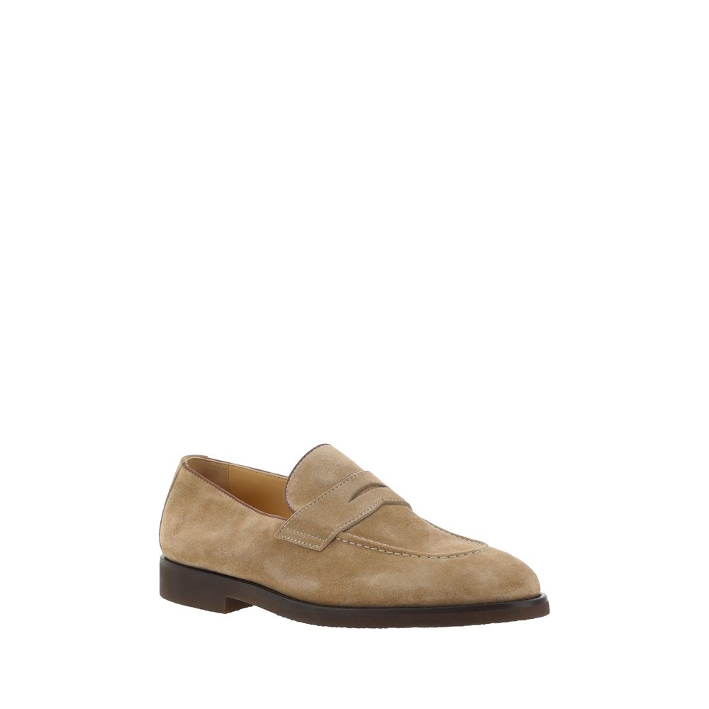 Brunello Cucinelli Brown Premium Calfskin Loafers