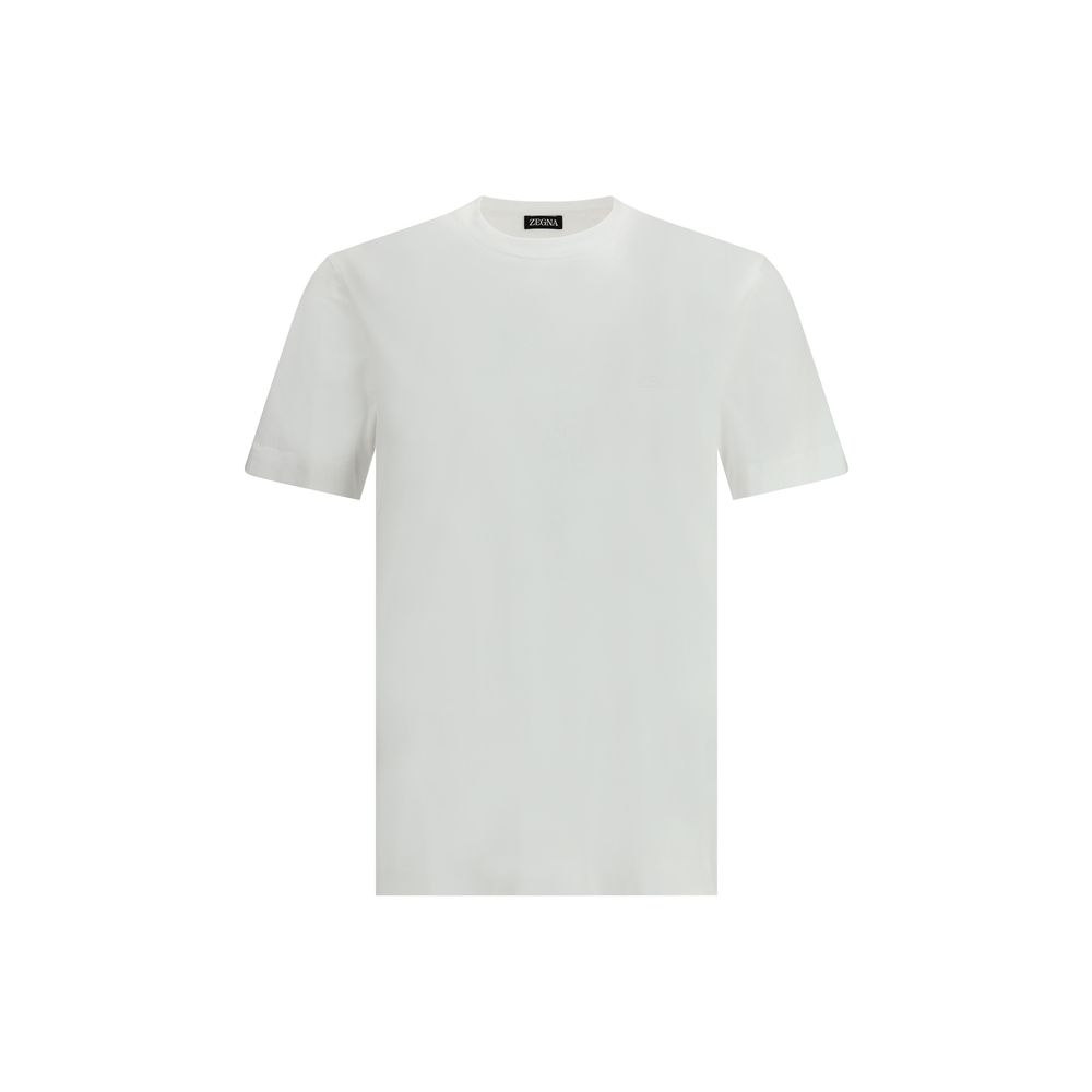 ZEGNA White Premium Cotton T-Shirt in Timeless Style