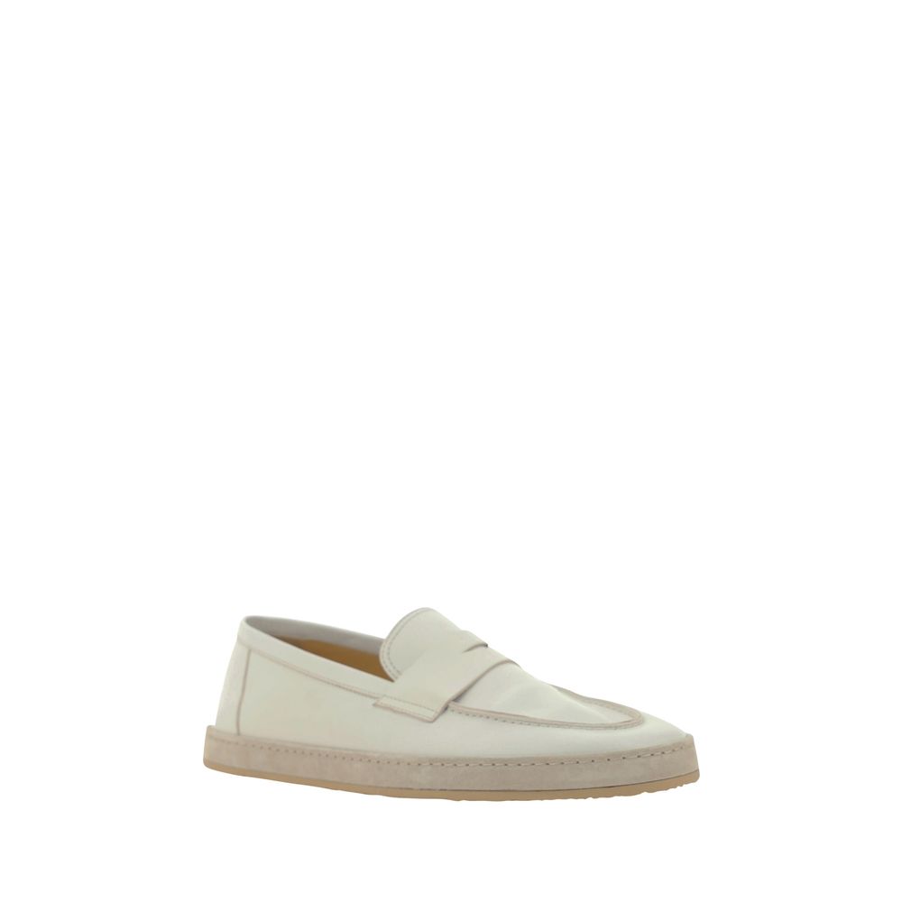 Brunello Cucinelli Beige Leather Espadrilles