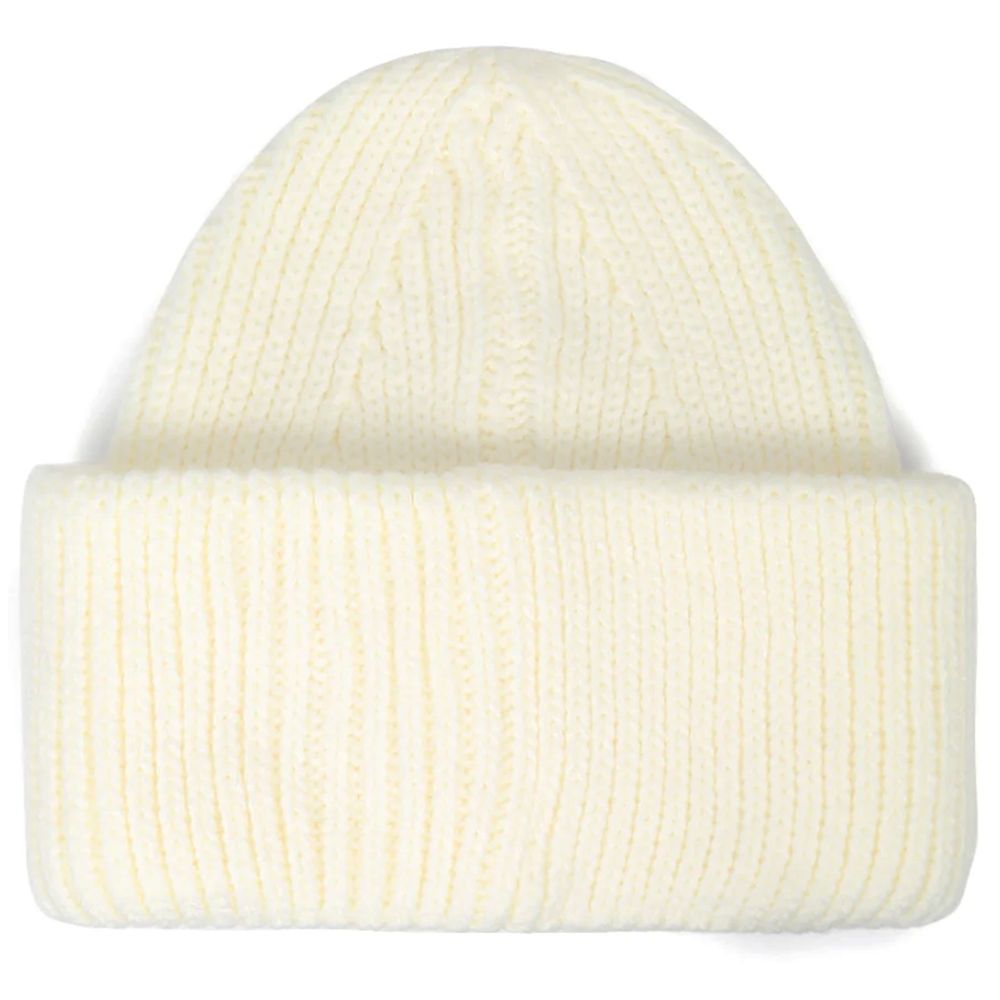Hinnominate White Acrylic Beanie Hat for Timeless Elegance