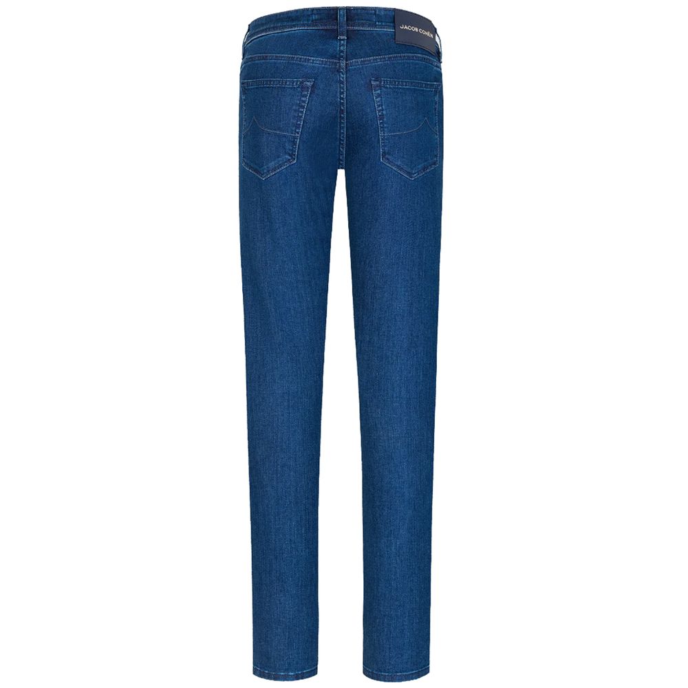 Jacob Cohen Blue Cotton Jeans for Timeless Elegance