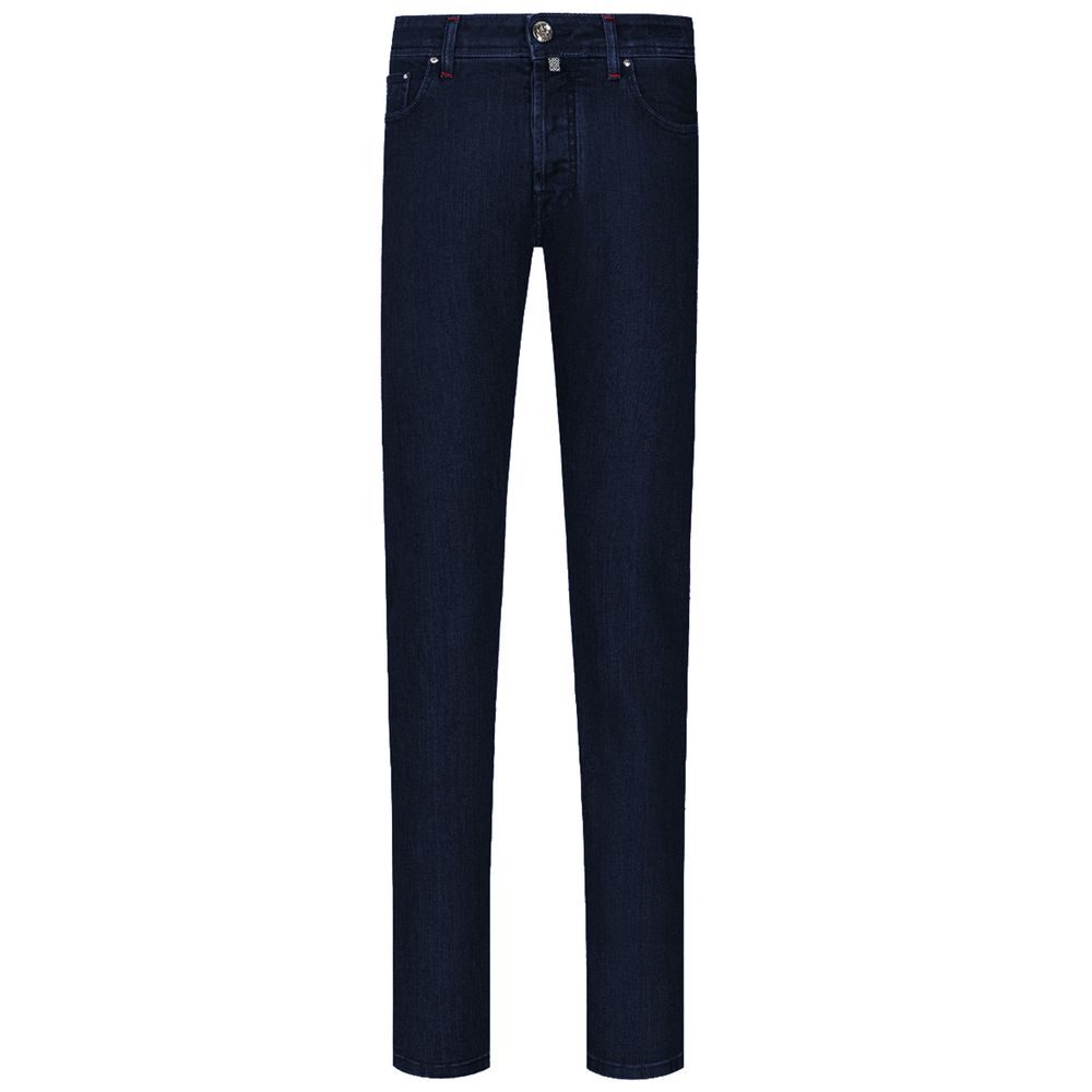 Jacob Cohen Blue Cotton Jeans for Timeless Elegance