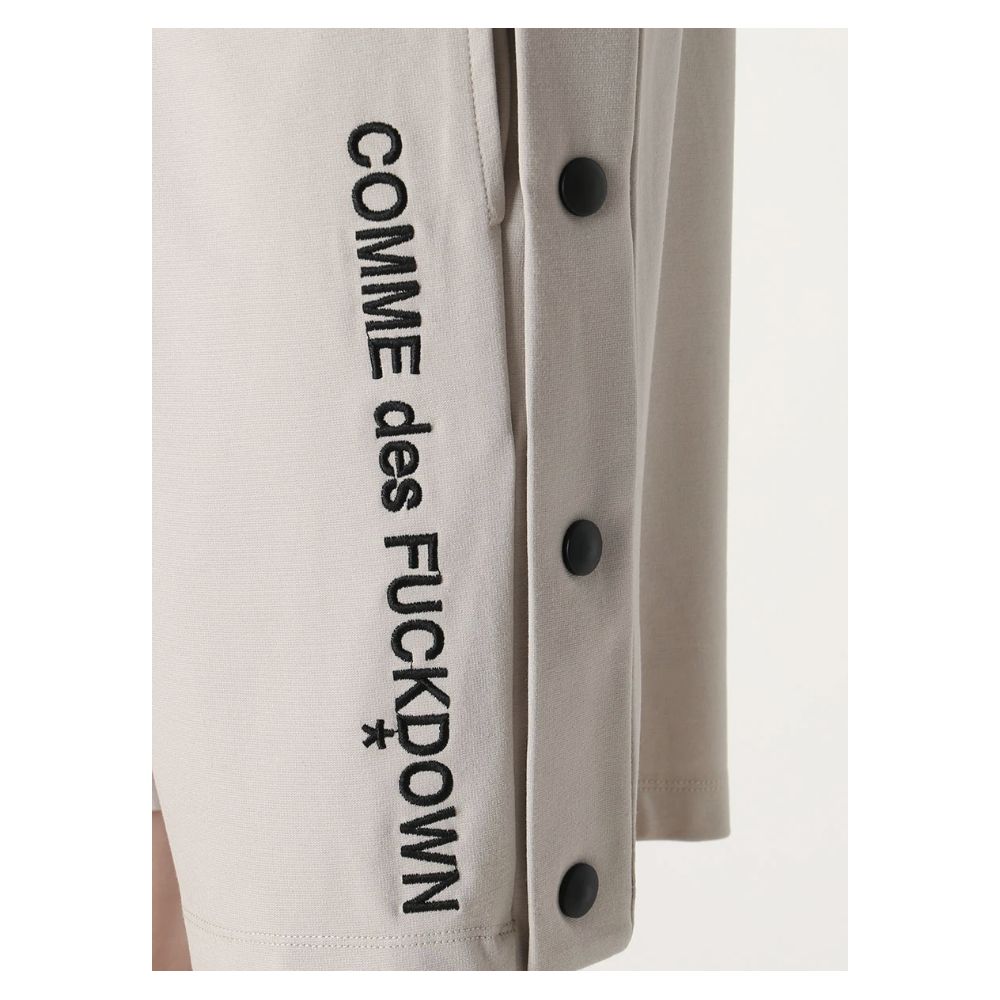 Comme Des Fuckdown Beige Viscose Short for Elevated Style