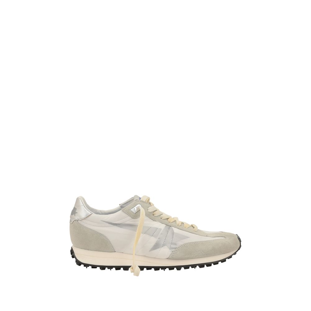 Golden Goose White Leather Running Marathon Sneakers