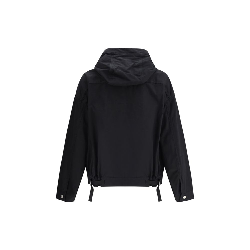 Dsquared² Black Ripstop Windbreaker Jacket for Elevated Style