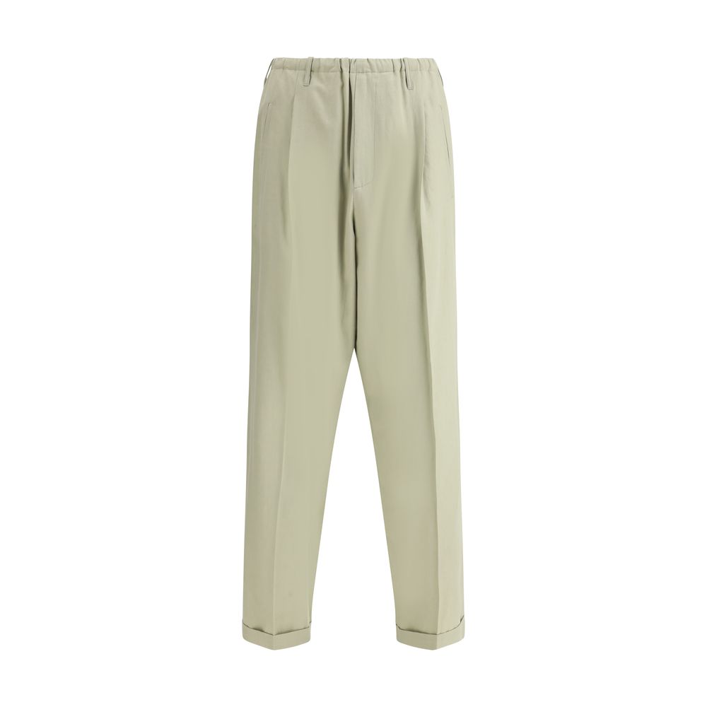 Magliano Beige Cotton People Pants for Elevated Contemporary Style