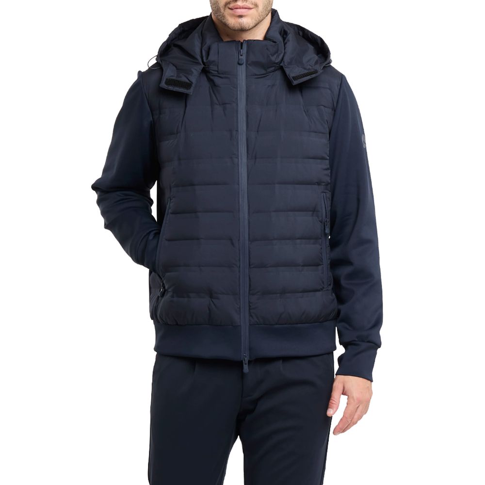 People Of Shibuya Blue Soft-Touch Nylon Jacket