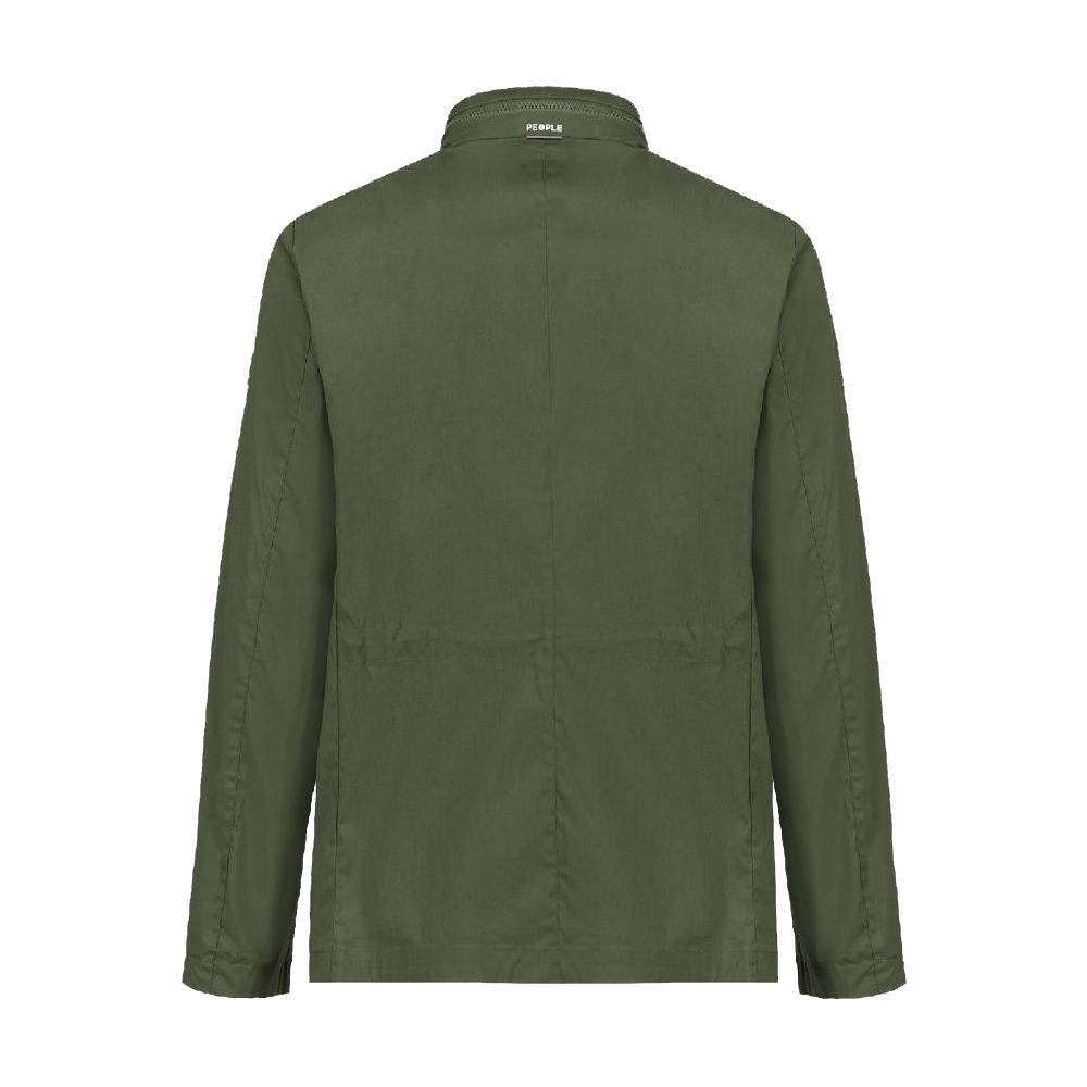 People Of Shibuya Green Cotton Jacket for Urban Elegance