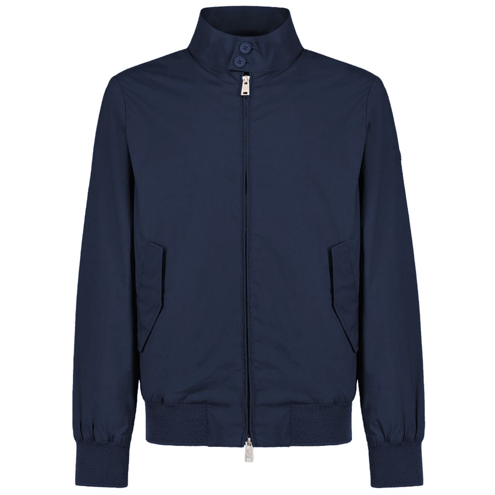 People Of Shibuya Blue Cotton Jacket - Sophisticated Elegance