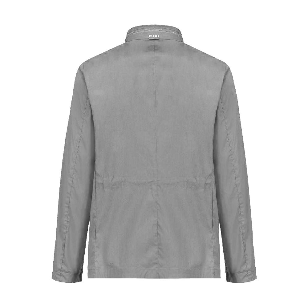 People Of Shibuya Gray Cotton Jacket for Urban Elegance