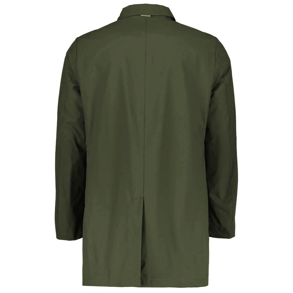 People Of Shibuya Green Recycled Fabric Trench Coat