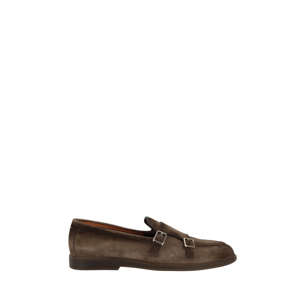 Santoni Brown Suede Leather Loafers: Timeless Elegance Redefined