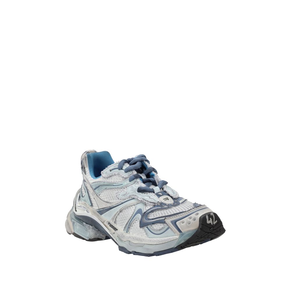 Balenciaga White Leather Runner 2 Sneakers Contemporary Luxury Footwear