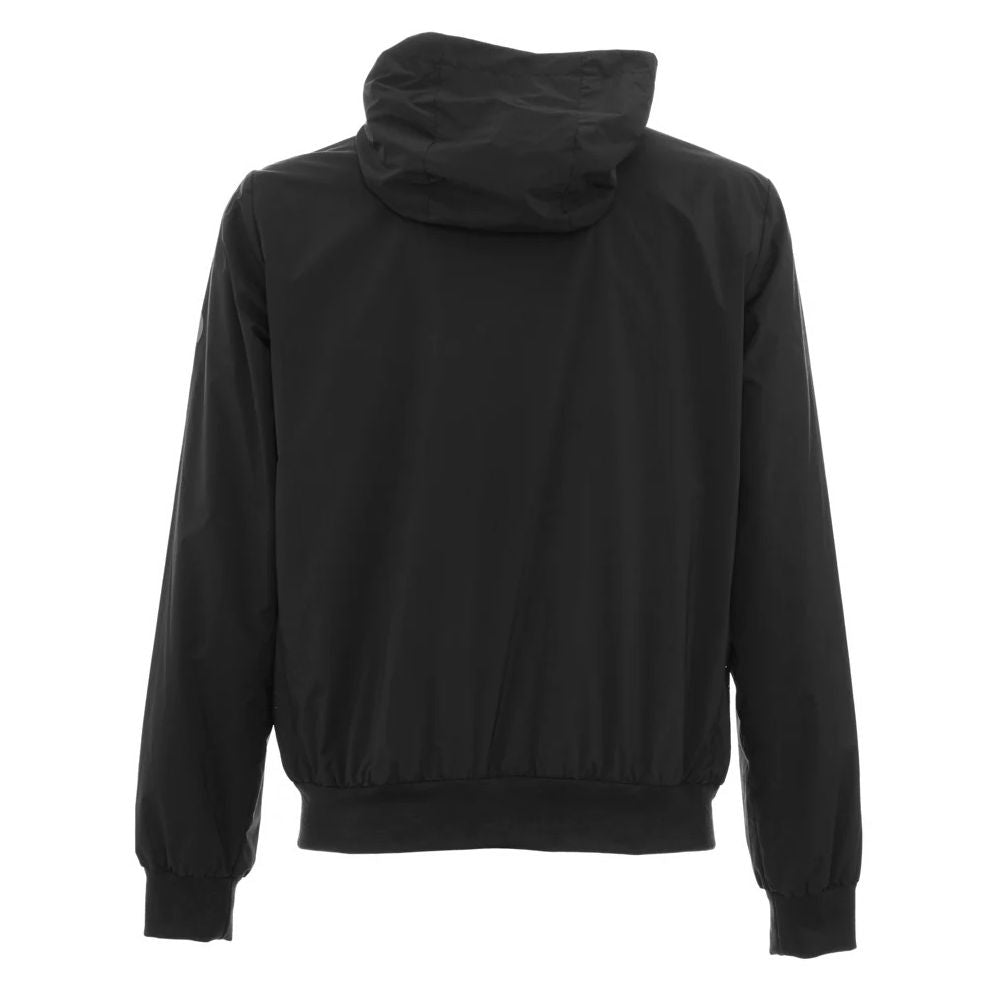 People Of Shibuya Black Nylon Jacket With Contemporary Elegance