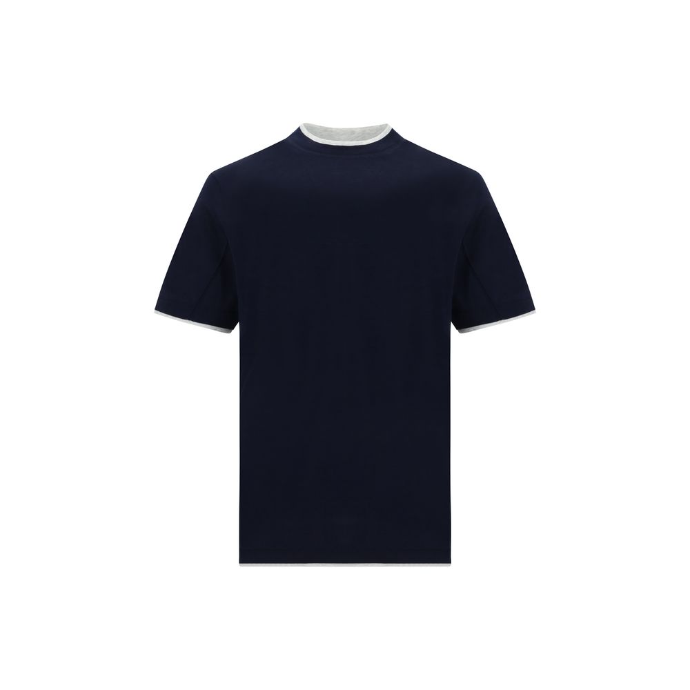 Brunello Cucinelli White Silk T-Shirt in Timeless Elegance