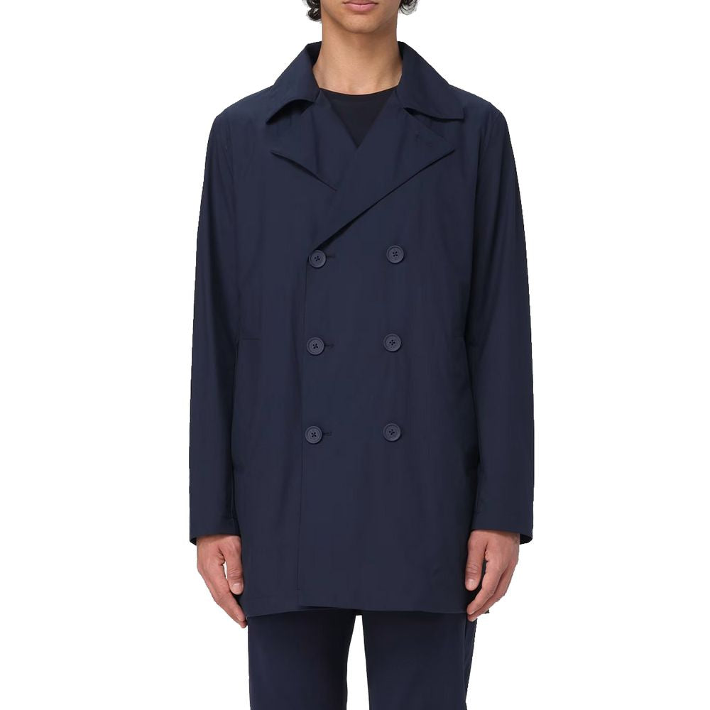 People Of Shibuya Blue Recycled Fabric Jacket for Elevated Style